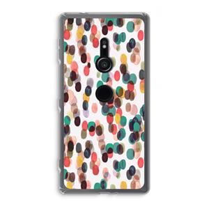 CaseCompany Tropical Dots: Sony Xperia XZ2 Transparant Hoesje