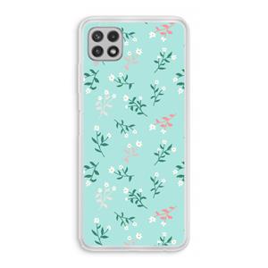CaseCompany Small white flowers: Samsung Galaxy A22 4G Transparant Hoesje