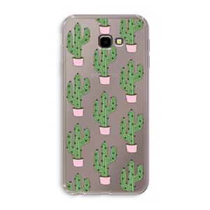 CaseCompany Cactus Lover: Samsung Galaxy J4 Plus Transparant Hoesje