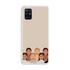 CaseCompany Girls girls girls: Galaxy A51 4G Transparant Hoesje