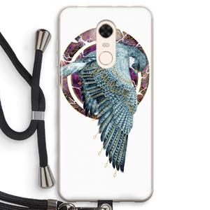 CaseCompany Golden Falcon: Xiaomi Redmi 5 Transparant Hoesje met koord