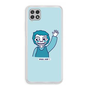 CaseCompany Zwaai: Samsung Galaxy A22 4G Transparant Hoesje