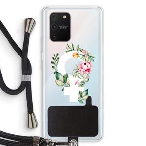 CaseCompany Venus: Samsung Galaxy S10 Lite Transparant Hoesje met koord