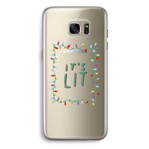 CaseCompany It's Lit: Samsung Galaxy S7 Edge Transparant Hoesje