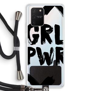 CaseCompany Girl Power #2: Samsung Galaxy S10 Lite Transparant Hoesje met koord