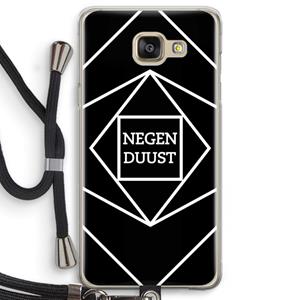 CaseCompany Negenduust geometrisch: Samsung Galaxy A5 (2016) Transparant Hoesje met koord