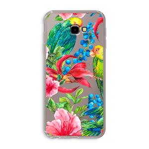CaseCompany Papegaaien: Samsung Galaxy J4 Plus Transparant Hoesje