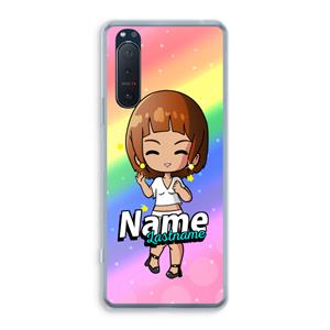 CaseCompany Chibi Maker vrouw: Sony Xperia 5 II Transparant Hoesje