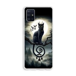 CaseCompany Moonlight Companions: Galaxy A51 4G Transparant Hoesje