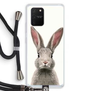 CaseCompany Daisy: Samsung Galaxy S10 Lite Transparant Hoesje met koord