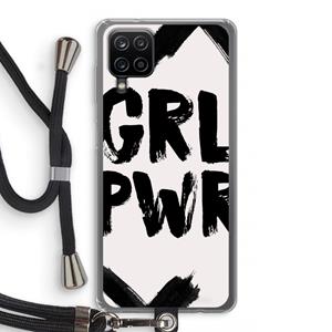 CaseCompany Girl Power #2: Samsung Galaxy A12 Transparant Hoesje met koord