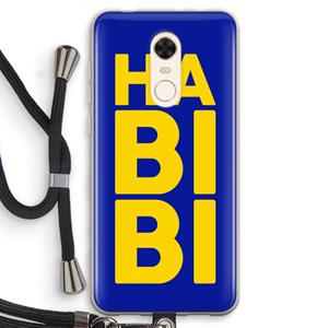 CaseCompany Habibi Blue: Xiaomi Redmi 5 Transparant Hoesje met koord