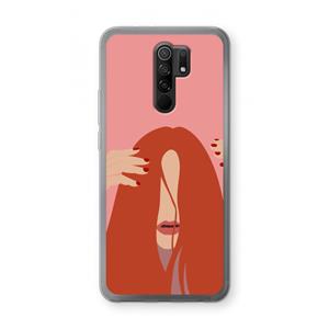 CaseCompany Woke up like this: Xiaomi Redmi 9 Transparant Hoesje