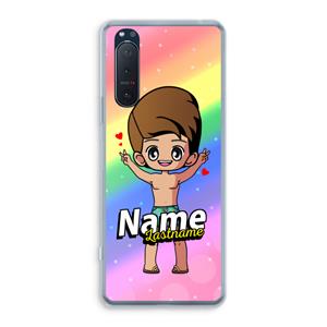 CaseCompany Chibi Maker man: Sony Xperia 5 II Transparant Hoesje