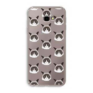 CaseCompany It's a Purrr Case: Samsung Galaxy J4 Plus Transparant Hoesje