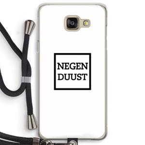 CaseCompany Negenduust vierkant: Samsung Galaxy A5 (2016) Transparant Hoesje met koord
