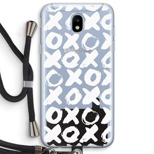 CaseCompany XOXO: Samsung Galaxy J5 (2017) Transparant Hoesje met koord