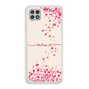 CaseCompany Hartjes en kusjes: Samsung Galaxy A22 4G Transparant Hoesje