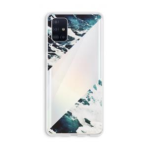 CaseCompany Golven: Galaxy A51 4G Transparant Hoesje