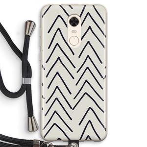 CaseCompany Marrakech Arrows: Xiaomi Redmi 5 Transparant Hoesje met koord