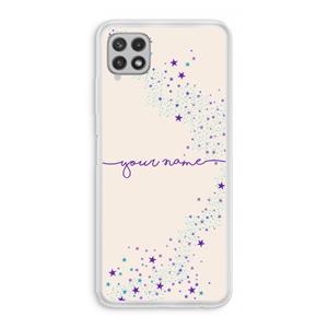 CaseCompany Sterren: Samsung Galaxy A22 4G Transparant Hoesje