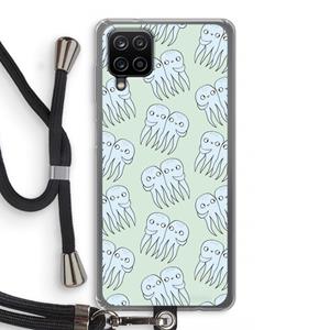 CaseCompany Octopussen: Samsung Galaxy A12 Transparant Hoesje met koord