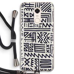 CaseCompany Marrakech print: Xiaomi Redmi 5 Transparant Hoesje met koord
