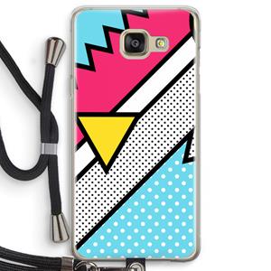 CaseCompany Pop Art #3: Samsung Galaxy A5 (2016) Transparant Hoesje met koord