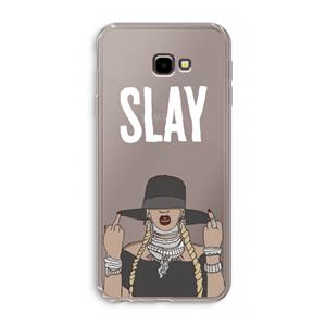 CaseCompany Slay All Day: Samsung Galaxy J4 Plus Transparant Hoesje