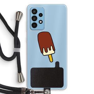 CaseCompany Frisco: Samsung Galaxy A52 Transparant Hoesje met koord