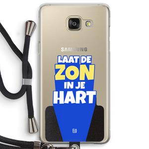 CaseCompany Laat de zon in je hart: Samsung Galaxy A5 (2016) Transparant Hoesje met koord
