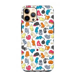CaseCompany Kleurrijke katten: iPhone 12 Pro Max Tough Case