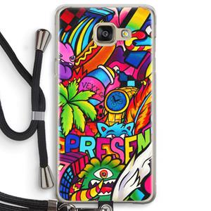 CaseCompany Represent: Samsung Galaxy A5 (2016) Transparant Hoesje met koord