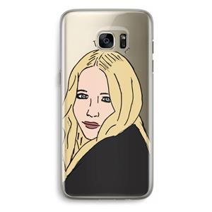 CaseCompany Mary Kate: Samsung Galaxy S7 Edge Transparant Hoesje