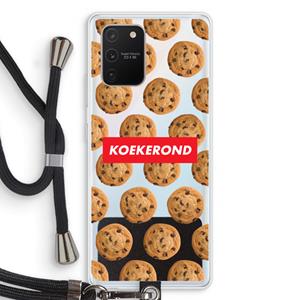 CaseCompany Koekerond: Samsung Galaxy S10 Lite Transparant Hoesje met koord