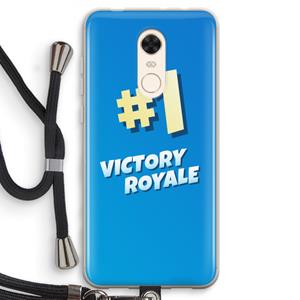 CaseCompany Victory Royale: Xiaomi Redmi 5 Transparant Hoesje met koord