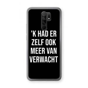 CaseCompany Meer verwacht - Zwart: Xiaomi Redmi 9 Transparant Hoesje