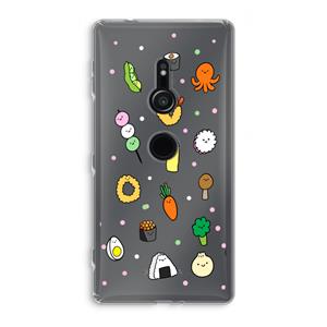 CaseCompany Happy bento friends: Sony Xperia XZ2 Transparant Hoesje