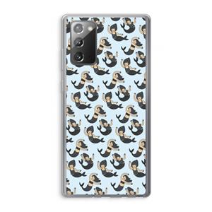 CaseCompany Zeemeermin: Samsung Galaxy Note 20 / Note 20 5G Transparant Hoesje