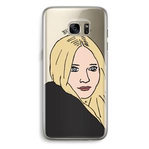 CaseCompany Ashley: Samsung Galaxy S7 Edge Transparant Hoesje