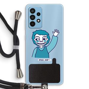 CaseCompany Zwaai: Samsung Galaxy A52 Transparant Hoesje met koord