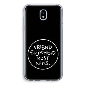 CaseCompany Vriendelijkheid: Samsung Galaxy J5 (2017) Transparant Hoesje