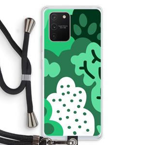 CaseCompany Bushes: Samsung Galaxy S10 Lite Transparant Hoesje met koord