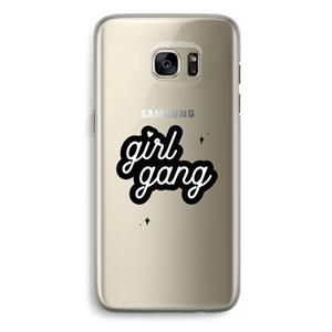 CaseCompany Girl Gang: Samsung Galaxy S7 Edge Transparant Hoesje