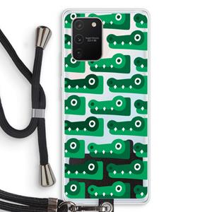 CaseCompany Crocs: Samsung Galaxy S10 Lite Transparant Hoesje met koord