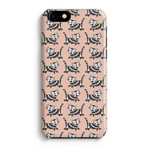 CaseCompany Zwarte poes: iPhone 8 Volledig Geprint Hoesje