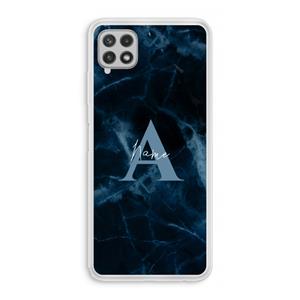 CaseCompany Midnight Marble: Samsung Galaxy A22 4G Transparant Hoesje