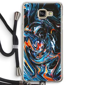 CaseCompany Black Unicorn: Samsung Galaxy A5 (2016) Transparant Hoesje met koord