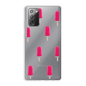 CaseCompany Waterijsje: Samsung Galaxy Note 20 / Note 20 5G Transparant Hoesje