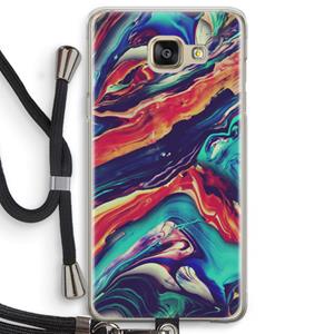 CaseCompany Chameleon Sun: Samsung Galaxy A5 (2016) Transparant Hoesje met koord